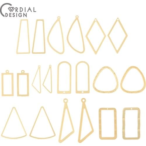 Cordial Design 100Pcs Jewelry Accessories/Charms/DIY Earrings Making/Geometry Loop Shape/Hand Made/Jewelry Findings & Components