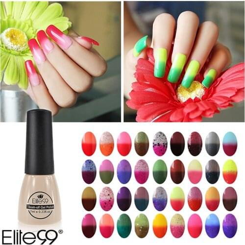 Elite99 96 Colors Nail Polish Temperature Change Nail Color UV Gel Polish Semi Permanent Nail Gel for Nail Gel Polish 7ml/pcs