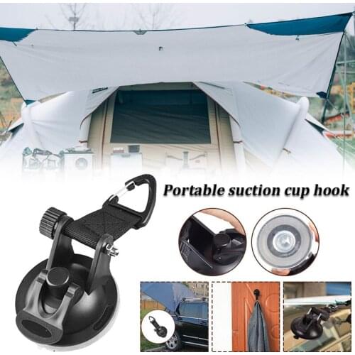Hot Sale Suction Cup Hooks with Securing Hook Tie Down Convenience Camping Tarp Accessory for Car Side Awning ED889