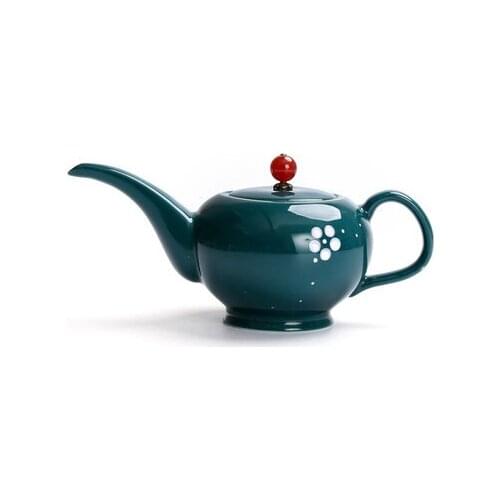 Japanese-style ceramic personality cherry pot Kung Fu tea teapot cups simple home hand-painted large teapot single pot