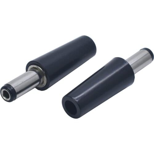 5Pcs Circular Tube 2.1/2.5MM DC Plug Male For DC-022 DC-005 DC Electrical Socket Outlet 5.5X2.1MM 5.5*2.5MM