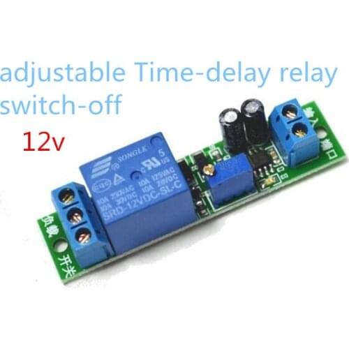 Delay Time Relay Module Timing Switch off Control Cycle Timer DC 12V LED Display Intelligent Control Time Relay/Delay