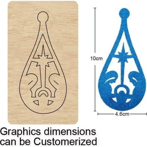 New prayer Earrings, pendant Wooden die Scrapbooking Cutting Dies Multiple sizes