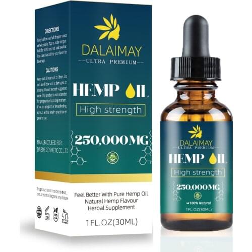30ml Organic Hemp Seed Oil Essential Oil Extract For Anxiety And Stress Relief Improve Sleep Soothing Fatigue Body Massage Oil