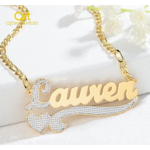 Personalized Name Necklace&Pendant For Women Custom Crystal Name Chain Iced Out Necklace stainless steel Choker Jewelry Gift