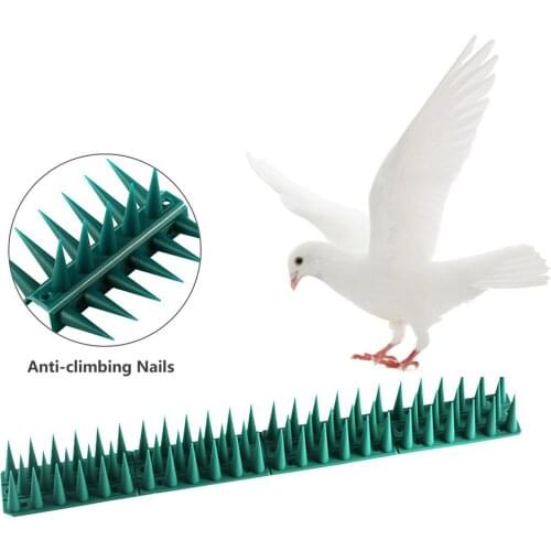 Plastic Repeller Bird And Pigeon Spikes Anti Bird Easy To Install Fence Nails Spike Strip Bird Scarer Repeller
