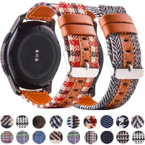 Fabric Leather Strap For Huami Amazfit GTR 2 47mm 42mm Bracelet Belt Band for Amazfit Stratos 3 GTS 2 Bip S 20mm 22mm Watchbands