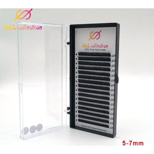 16rows/case bottom lashes 7mm short individual natural mink eyelash extension lower eyelash under lash extension dropshipping