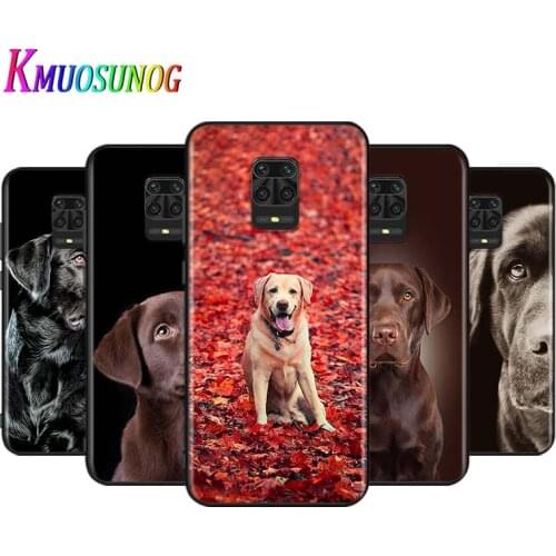 Cute Labrador Retriever For Xiaomi Redmi Note 9 9S Max 8T 8 7 6 5 Pro 5A 4X 4 Silicone Soft Phone Case Bright Black Cover