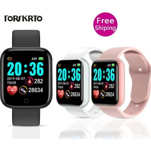 Forskrto D20 Smart Watches Y68 Bluetooth Fitness Tracker Sport Watch Heart Rate Monitor Blood Pressure Smart Bracelet Smartwatch