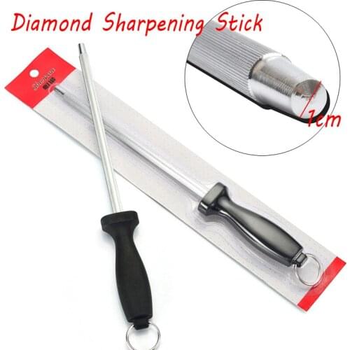 12'' Professional Sharpening Rod Chef Knife Sharpener Honing Steel Bar Kitchen Knife Stainless Steel Sharpening Stick Musat