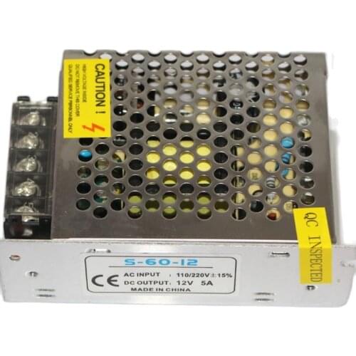 AC transformer 12V 5A camera power box power adaptor DC adaptor 110-240V to 12V Power Supply switch power box