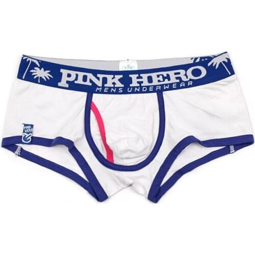 2020 Brand Pink Hero High Quality Cotton Boxers Men Sexy Underwear Fashion Male Boxer Shorts Mens Printed Underpants