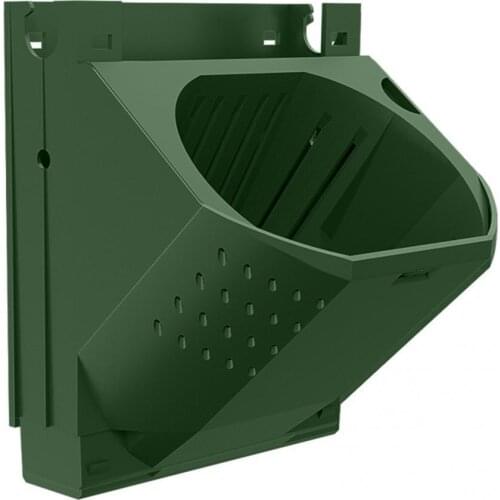 Green Vertical Wall Hanging Multi Holes Flowerpot Drain Planter Balcony Garden Decor Green Grass Plant Rose Flower Growing Pot