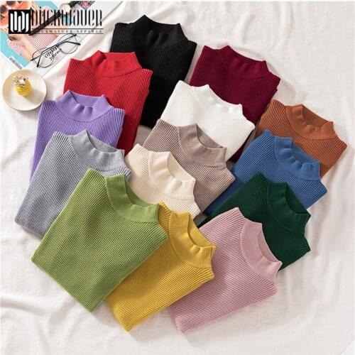 Duckwaver Thick Turtleneck Warm Women Sweater Autumn Winter Knitted Femme Pull High Elasticity Soft Female Pullovers Sweater