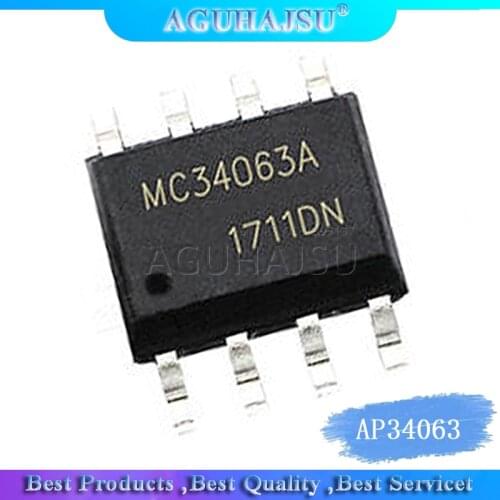 10pcs AP34063 3406 Brand New Original DC Switch Regulator Replacement MC34063 Patch SOP-8