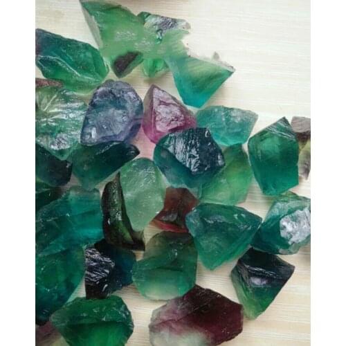 100g pure natural crystal original stone fluorite color fluorite green yellow white crystal gravel pendant