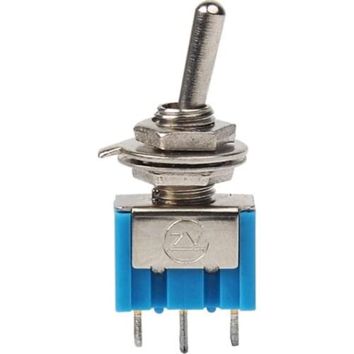 15PCS MTS-103 ON-OFF-ON 3 Pin 3 Position Mini Latching Toggle Switch AC 125V/6A 250V/3A good quality