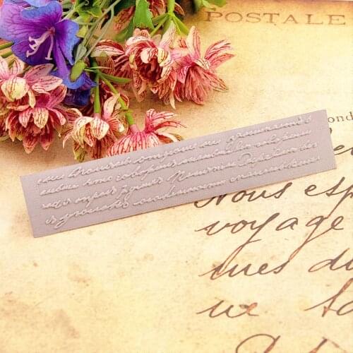 15x3cm plastic Long letters craft card making paper card album wedding decoration clip Embossing folders