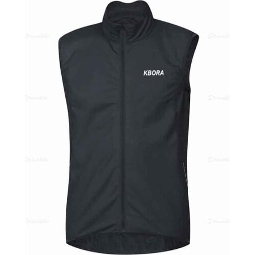 2021 Team KBORA Cycling Vest Windstopper Windproof Bicycle Vest sleeveless lightweight breathable Bicycle Jersey Ciclismo