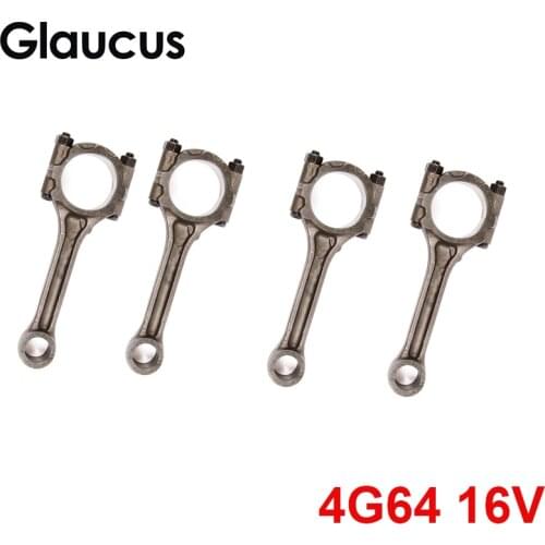 4pcs 4G64 engine connecting rod conrod for MITSUBISHI ECLIPSE EXPO GALANT MIGHTY MAX MONTERO SPORT OUTLANDER CHARIOT 16V 2.4L