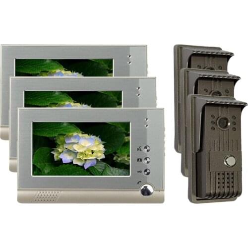 700TVL 7 Inch TFT Monitor Wired Intercom Video Door Phone V80-F 3V3