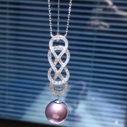 925 Silver Necklace Chain with Pendant Findings and Component Jewelry Parts Fittings Women Accessories for Edison Pearls Coral