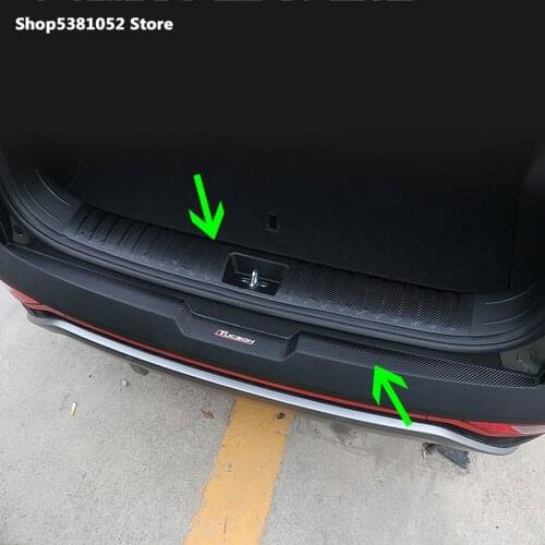For Hyundai Tucson 2021 Accessories Car Exterior Interior Rearguards Rear Bumper Trunk Trim Door Sill Bumper Pedal Cover 2022