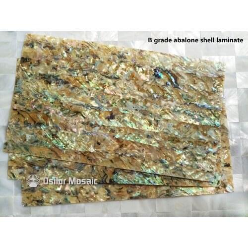 B grade natural surface abalone paua shell laminate for musical instrument and furniture inlay