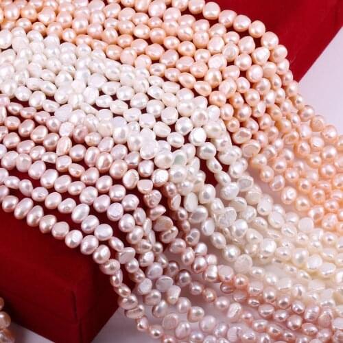 Natural Freshwater Pearl Beads High Quality Punch Loose Beads for DIY Women Elegant Necklace Bracelet Jewelry Making