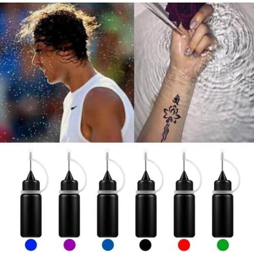 10ml Tattoo Juice Ink Fruit Temporary Semi Permanent Long Lasting Waterproof Pigment For Body Art Paint Tattoo Color Inks