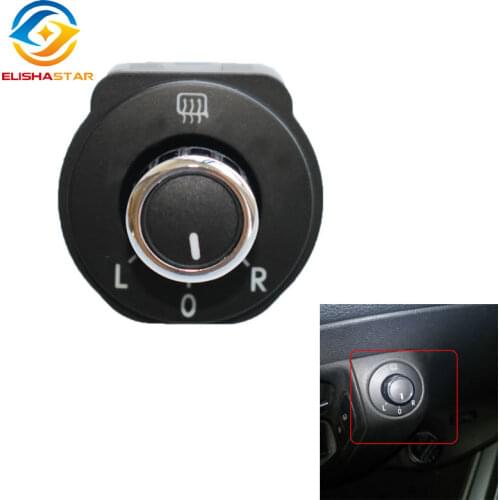 Original Chrome Rear Side Mirror Switch Adjust Knob For VW Polo 6R 2011-2016 # 6RD 959 565B 6RD959565B