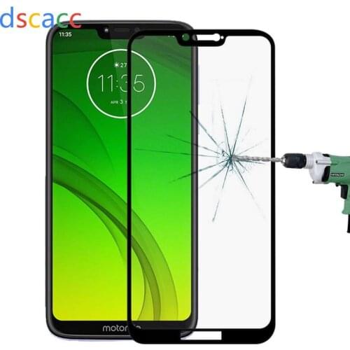 Dscacc 9D Full Glue Tempered Glass Protector for Motorola Moto E4 E5 Plus Play GO G6 G7 Plus Play P30 Note Play One Power 100pcs
