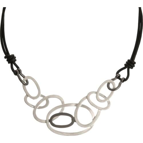 Classic Necklaces For Women Multiple Circles Geometry Clavicle Short Necklaces Pendants Girl Choker Collar Gift