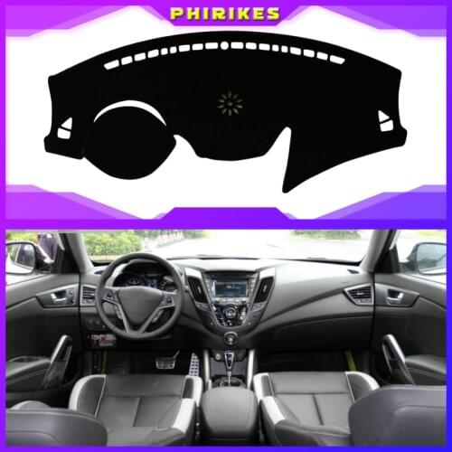 For Hyundai Veloster 2012 2013 2014 2015 2016 2017 Car Dashboard Cover Mat Pad Sun Shade Instrument Protect Carpet Accessories