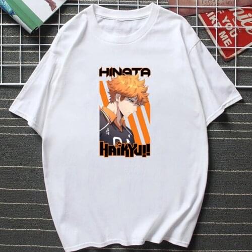 2021 Hot Sale Anime Haikyuu Men T-shirt Oya Oya Oya Karasuno Graphic T-shirts Manga Tops Summer Cotton Casual Streetwear Tee