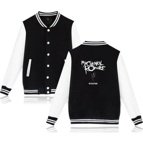 My Chemical Romance Baseball Jackets Bomber Jacket Men Women Sweatshirt Black Parade Punk Emo Rock Casual Hoodies Uniform Coat