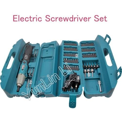 Desatornillador Kit Electric Screwdriver Set Rechargeable Screwdriver Handy Folding Screwdriver 6723DW