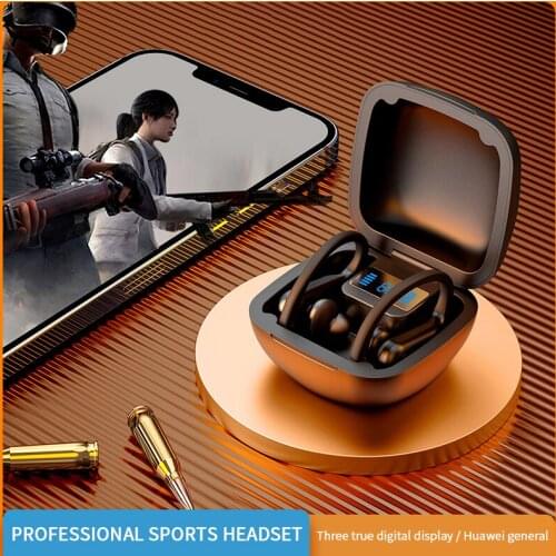 New TWS5.2 Stereo Touch Wireless Headset Digital Display Earbuds Bluetooth Headset Sports Earphone Operation Function Upgrade