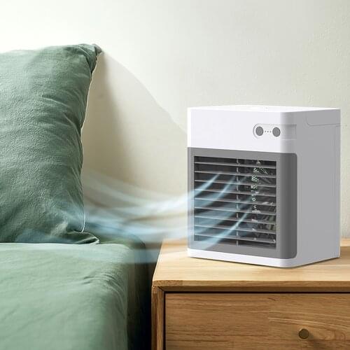 Cooling Fan Air Conditioning 5V Portable Air Conditioner Humidifier Air Cooler USB Fan with Water Tank for Home Office
