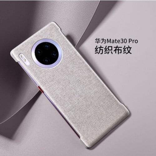 Original Huawei Mate 30/mate 30 Pro Pu Case Prevents Fingerprints Microfiber Fiber Leather Back Cover Official Phone Case