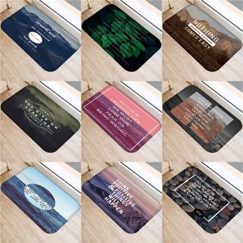 Landscape Tree Carpe Secenic Doormat Kitchen Rugs for Bedroom Living Room Bathroom Anti-Slip Floor Mats