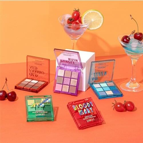 9 Colors Eye Shadow Glitter Powder Makeup Palette Shimmer Pigmented Matte Eyeshadow Palette Neon Eyes Palette Cosmetics