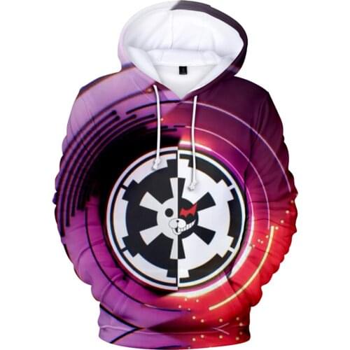 Sweatshirts Mens Hoodies 3D Style Print Monokuma Hoodies Long Sleeve Pullover Men/Women Hot Sale Harajuku Hoody Kpop Sweatshirts