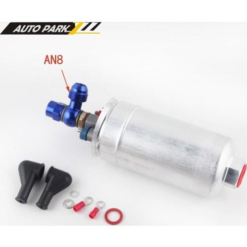High QUALITY 60mm External dual Fuel Pump 0580254044 AN8 male connect outlet