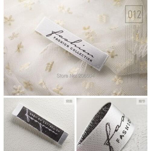 Garment accessories custom clothing labels, woven label,tags labels,brand name labels for clothing DHLB019