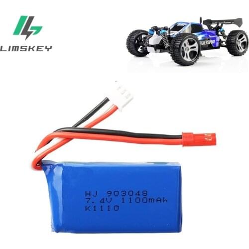 For Wltoys A949 A959 A969 A979 K929 1/18 Rc Car LiPo Battery 7.4V 1100mah 25c A949 27 Part for Wltoys RC Car Part