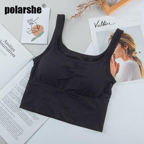 Women Sexy Seamless Tank Crop Top Wire Free Bra Brassiere Gym Clothes Fitness Vest Padded Bralette Underwear Lingerie Girls
