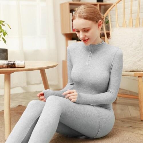 Coziest Womens Thermal Underwear Long Johns Winter Thermal Set Warm Clothes For Ladies Breathable Long Johns Seamless Body Suit