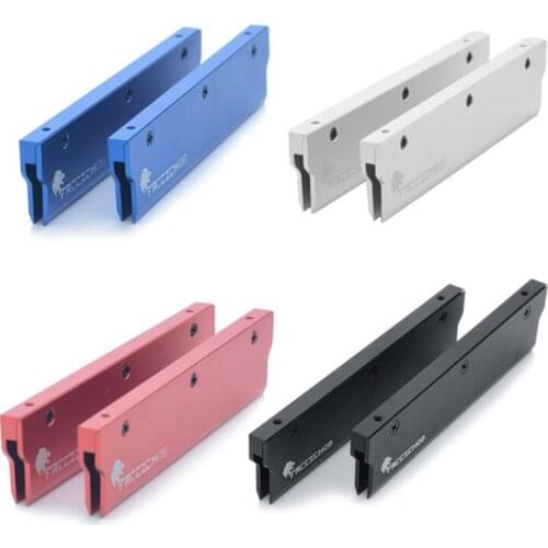 2Pcs MEO-PM0AB Computer Water Cooling Memory Heatsink Cooler Shell Memory Vest Wide Narrow Version Frosted Surface Aluminum Heat